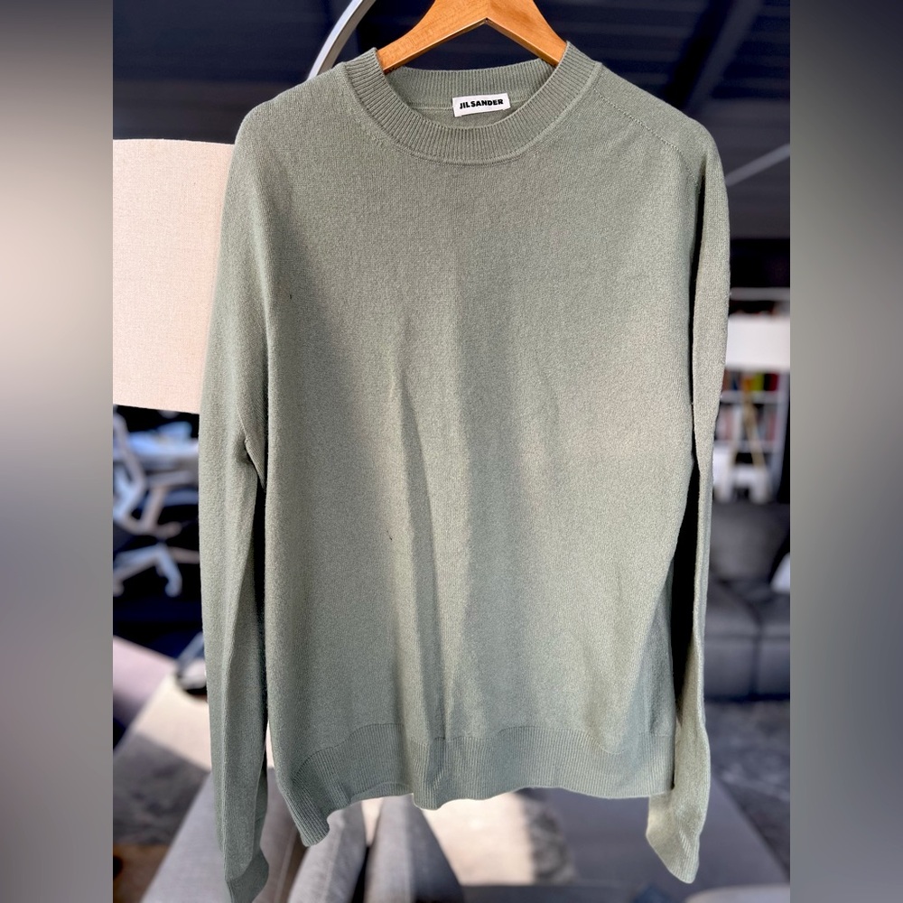 Jil Sander Mint Green Men’s Sweater Size Large